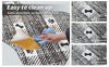 Yellow And White Pet Feeding Mat 45x60cm - Anti-Slip, Durable Diatom Mud Mat for Dogs and Cats, Easy to Clean
