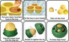 Yellow Ball and Black Mold Pet Treat Dispensing Ball and Molding Set - Silicone Dog Chew Toy for Teeth Cleaning and Boredom Relief