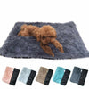 Dark Grey Plush Pet Mat for Dogs and Cats - 50x70cm, Anti-Slip, Warm and Cozy for Autumn and Winter
