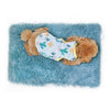 Pink Plush Pet Mat for Dogs and Cats - 50x70cm, Anti-Slip, Warm and Cozy for Autumn and Winter