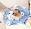 2 Pcs Size M Blue Comfortable Pet Recovery Collar | Waterproof Anti-Lick Collar for Cats & Dogs