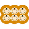 Style 8 Yellow Pumpkin Pattern Absorbent Diatomaceous Earth Pet Feeding Mat - Non-Slip & Quick Dry Placemat (50x80cm)
