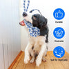 Grey And Colored Cotton Balls Interactive Bungee Dog Tug Toy - Hanging Rope Ball for Solo Play & Exercise