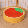 Adorable Cloth wrapped orange Cat Scratching Post and Lounger - 41cm Cat Claw Proof Basin