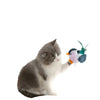 Interactive Plush Cat Toy - Lifelike Bird with Chirping Sounds and Feathers,Blue Gray