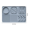Pet Slow Feeder Lick Mat with Suction Cups - Anti-Anxiety Dog Feeding Mat(Grey)