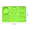 Pet Slow Feeder Lick Mat with Suction Cups - Anti-Anxiety Dog Feeding Mat(Green)