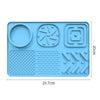 Pet Slow Feeder Lick Mat with Suction Cups - Anti-Anxiety Dog Feeding Mat(Blue)