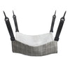 Cat Cage Hammock - Adjustable Double-Sided Pet Swing Bed with Hooks(Gray check)
