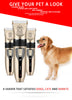 Professional Pet Grooming Hair Clipper Kit - Rechargeable, Low Noise, with Ceramic Blades & 5-Speed Adjustment(gold)