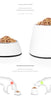 Elevated Pet Feeding Bowl with Stainless Steel Inner - Promotes Healthy Digestion & Reduces Neck Strain(Black)