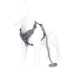 Grey Reflective Mesh Dog Harness and Leash Set - Adjustable No-Pull Vest - L