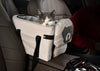 Beige Pet Car Booster Seat for Small Dogs & Cats - Safe Travel Carrier Bed