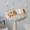 Pet Hammock for Cats with Wooden Beads - Pet Swing padding not included (Diameter : 40cm)