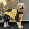 Turmeric Sporty Dog Onesie with Back Zipper & Pockets - For Medium/Large Dogs (Size : 3XL)
