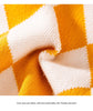Classic Argyle Dog Sweater - Yellow & White Knit for Corgis & Medium Breeds (Size : M)