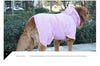 Purple Hooded Dog Bathrobe - Super Absorbent, Adjustable Fit, Cozy Pet Towel (Size : L)