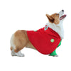 Christmas Dog Costume - Festive Hooded Cape & Green Jumpsuit Outfit (Size : L)