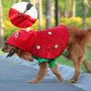 Christmas Dog Costume - Festive Hooded Cape & Green Jumpsuit Outfit (Size : 2XL)