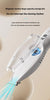 Blue Rechargeable Pet Grooming Clipper with Built-in Vacuum - Low Noise Hair Trimmer for Dogs & Cats