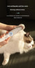 Blue Rechargeable Pet Grooming Clipper with Built-in Vacuum - Low Noise Hair Trimmer for Dogs & Cats