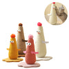 Beige Adorable Chick Cat Scratching Post - Durable Sisal Rope Scratcher Toy for Cats & Kittens