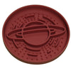 Dark Red Silicone Planet Slow Feeder Dog Bowl - 2-in-1 Anti-Choke Lick Mat for Healthy Eating & Fun