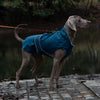 55# Blue Waterproof Reflective Dog Raincoat for Small to Large Dogs