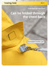 L Blue And Gray Trim Waterproof Four-Legged Dog Raincoat with Leash Hole for Small Breeds