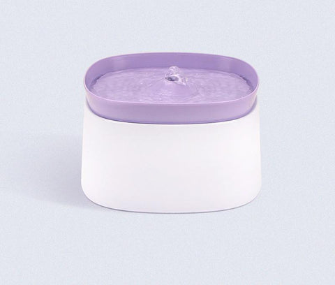 Automatic Pet Water Fountain - USB Powered, Multi-Stage Filtration, Ultra-Quiet, 2L Capacity(Purple)