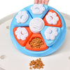 Interactive Dog Puzzle Feeder Toy - IQ Training & Slow Feeder with Anti-Skid Base(blue)