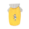 Autumn/Winter Dog Clothes - Yellow Hoodie with Striped Hood & Baseball Bear (Size - L)