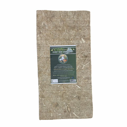 Ecosoft - Natural Hemp Super Absorbent Nest Mat | Small (20x40cm) | 2 Pack